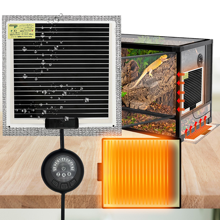 Reptile Heating Mat Reptile Heating Pad with Temperature Adjustment Timing for Reptiles Tortoise Snakes Lizard Gecko Amphibians Removable Terrarium Heat Mats