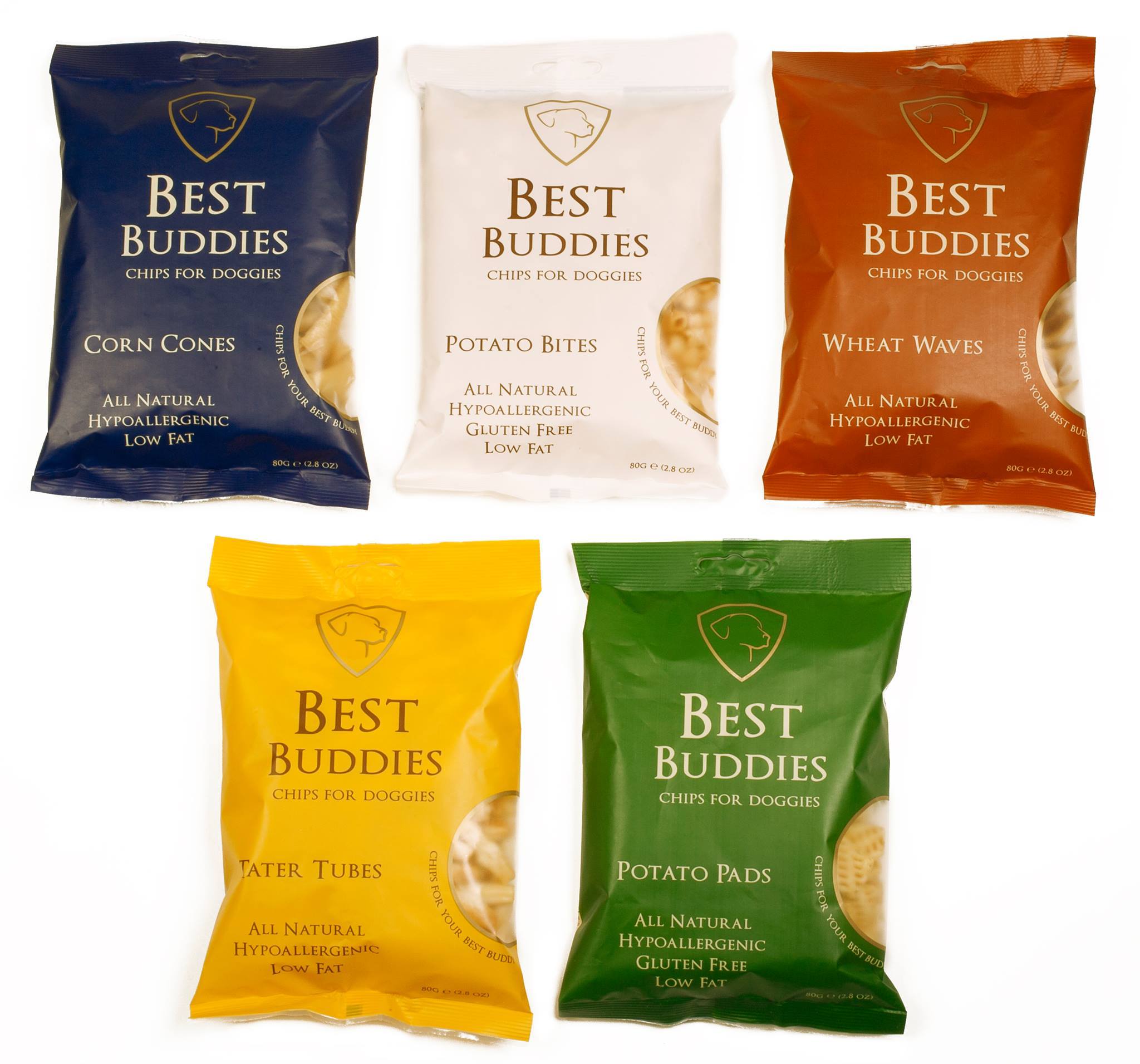 Best Buddies Chips for doggies: 100% natural ingredients without any preservatives.